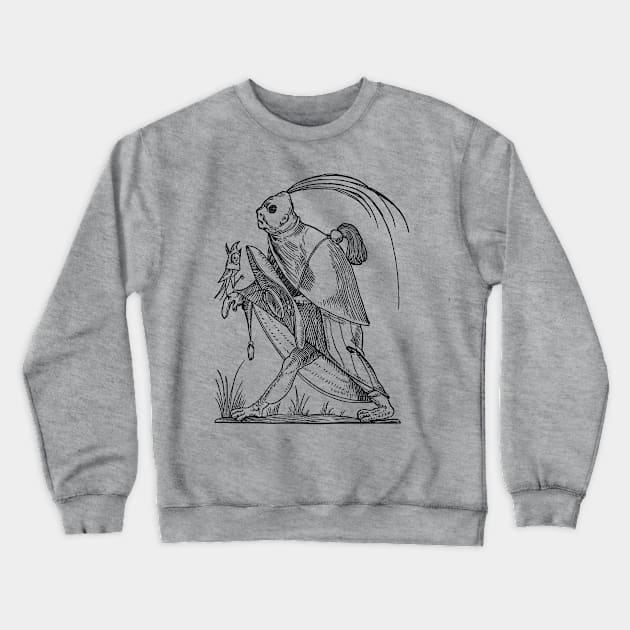 Grotesque #36 The Drolatic Dreams of Pantagruel (1565) Crewneck Sweatshirt by n23tees